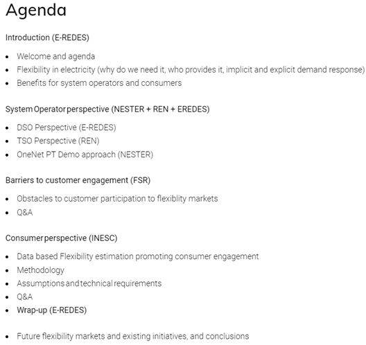 agenda onenet